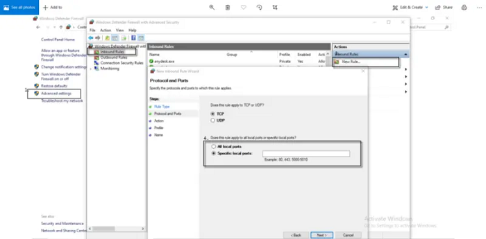 QuickBooks-Firewall-Port-Create-a-New-Rule
