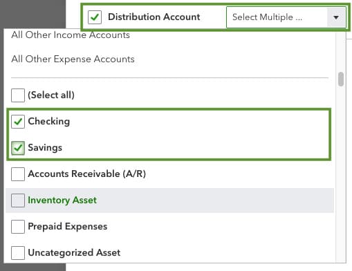 Show Specific Accounts